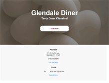 Tablet Screenshot of orderglendalediner.com
